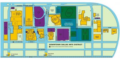Mapa de distrito de artes de Dallas