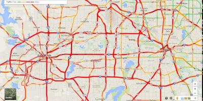 Mapa de Dallas tráfico