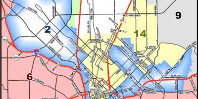La ciudad de Dallas mapa de zonificación