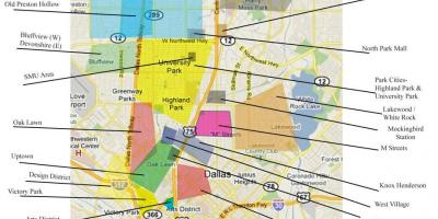 Mapa de Dallas barrios