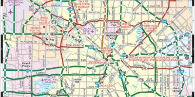 La ciudad de Dallas mapa