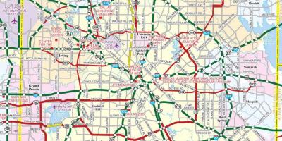 Mapa de los suburbios de Dallas