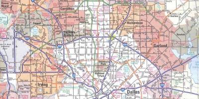 Mapa de Dallas Texas