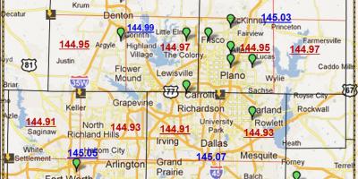 Dallas Texas código postal mapa