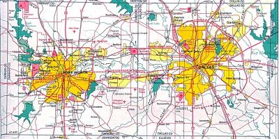 Mapa del norte de Dallas