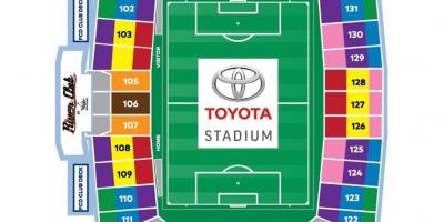 Mapa de Toyota Stadium de Dallas