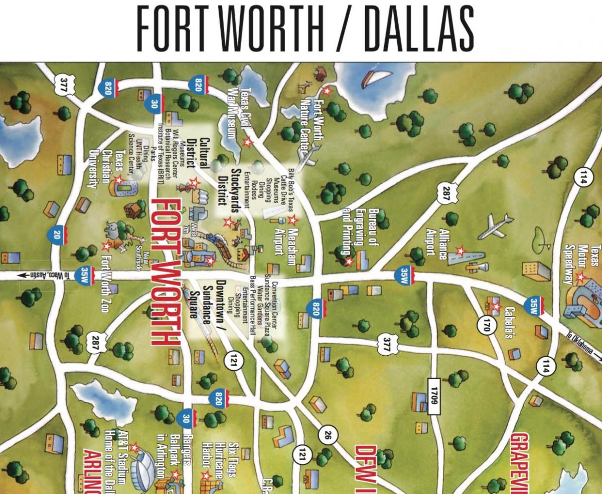 mapa de Dallas-Fort Worth